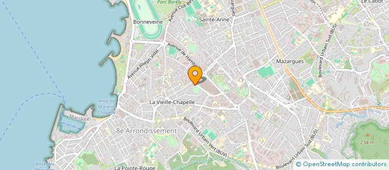 localisation de l'entreprise ACTION AZUR SST à MARSEILLE