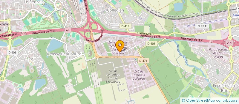 localisation de l'entreprise ACTION BAT IDF CONSTRUCTIONS à COLLEGIEN