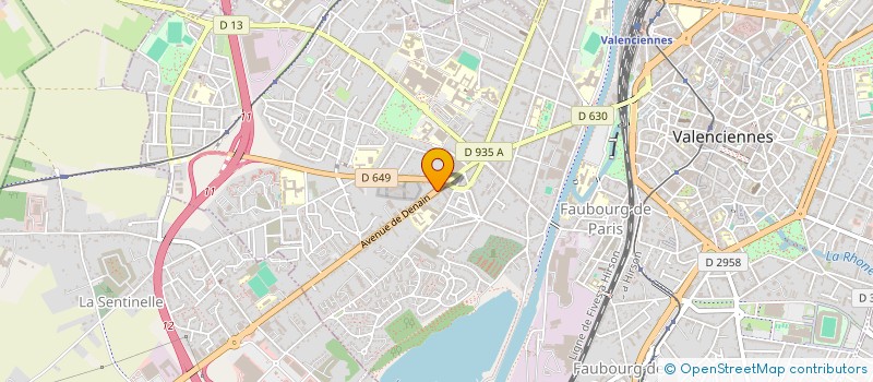 localisation de l'entreprise ACTION BEER SARL à VALENCIENNES