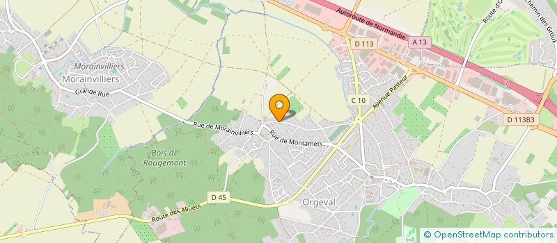 localisation de l'entreprise ACTION BEST SECURITE  ORGEVAL