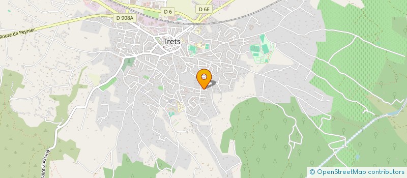 localisation de l'entreprise ACTION BF à TRETS