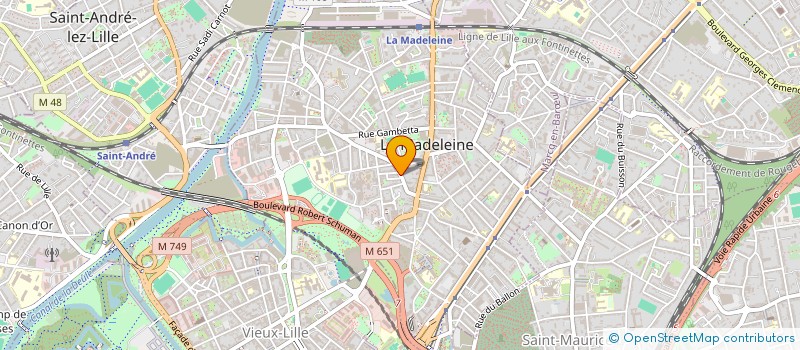 localisation de l'entreprise ACTION BIBLIQUE LE COLOMBIER à LA MADELEINE