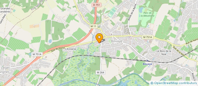 localisation de l'entreprise ACTION BIEN ETRE & EQUILIBRE  BOUAYE