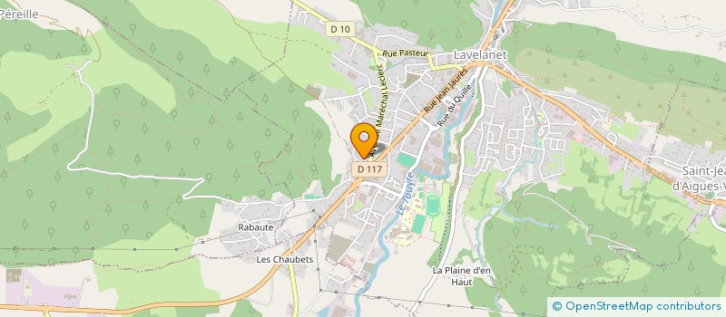 localisation de l'entreprise ACTION BUREAUTIQUE ET INFORMATIQUE à LAVELANET