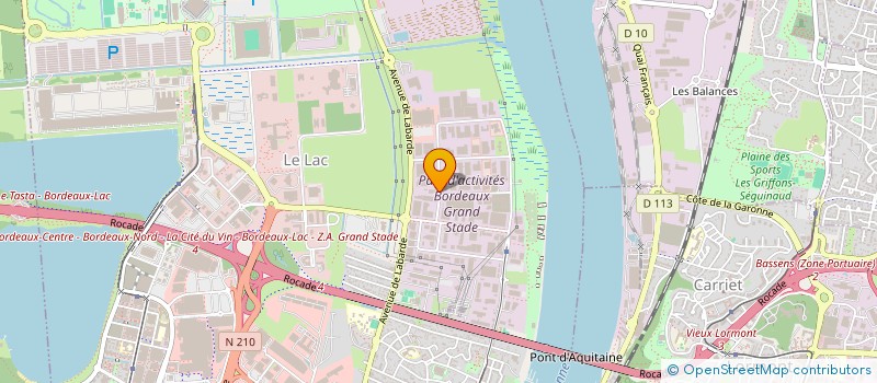 localisation de l'entreprise ACTION BUREAUTIQUE INFORMATIQUE SERVICE à BORDEAUX