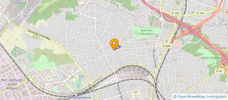 localisation de l'entreprise ACTION BUREAUTIQUE SERVICES  ARGENTEUIL