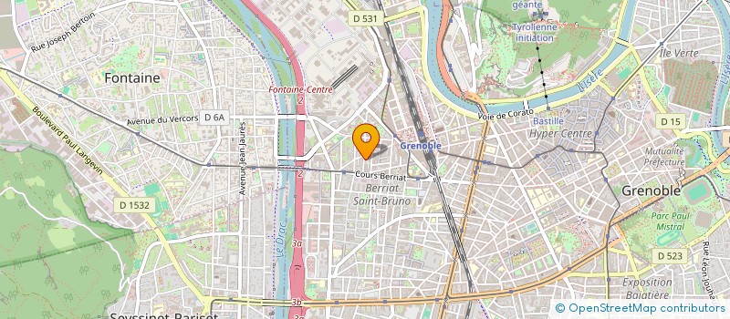 localisation de l'entreprise ACTION BURO à GRENOBLE