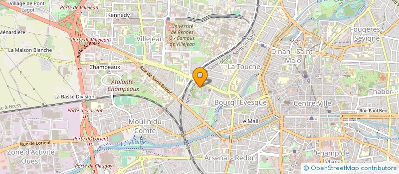 localisation de l'entreprise ACTION CATHOLIQUE DES ENFANTS  RENNES