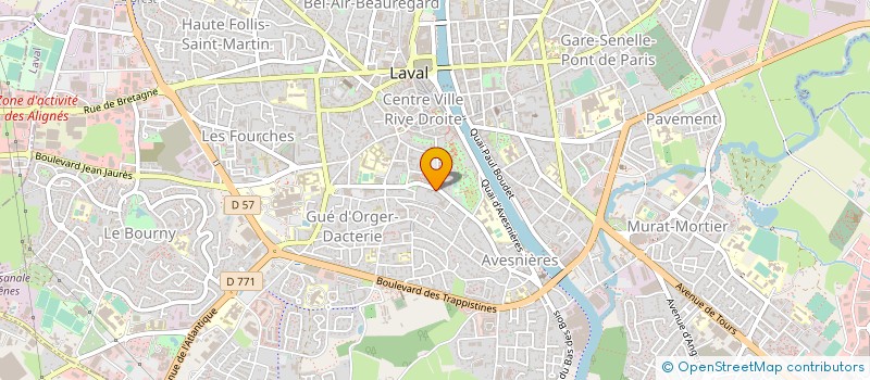 localisation de l'entreprise ACTION CATHOLIQUE DES ENFANTS DE LA MAYENNE à LAVAL