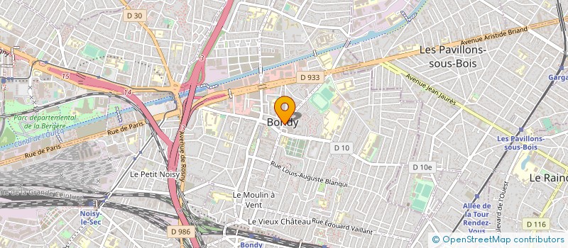 localisation de l'entreprise ACTION CATHOLIQUE DES ENFANTS DE SEINE-SAINT-DENIS  BONDY