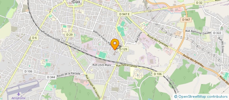 localisation de l'entreprise ACTION CATHOLIQUE DES ENFANTS DES LANDES à DAX