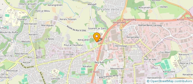 localisation de l'entreprise ACTION CATHOLIQUE DES ENFANTS DU FINISTERE à BREST