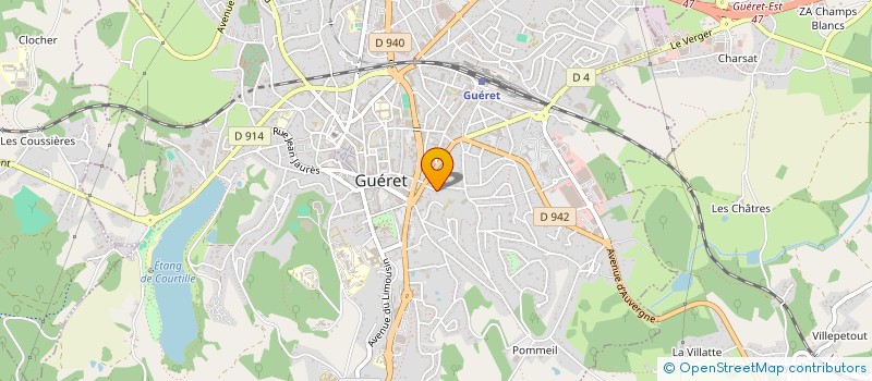 localisation de l'entreprise ACTION CATHOLIQUE ENFANCE CREUSOISE à GUERET