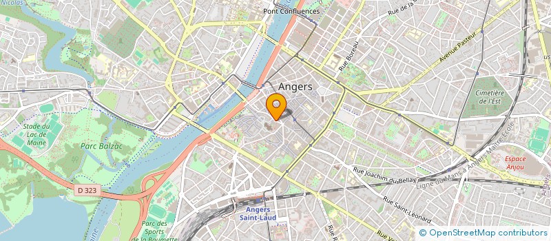 localisation de l'entreprise ACTION CATHOLIQUE GENE FEMININ à ANGERS