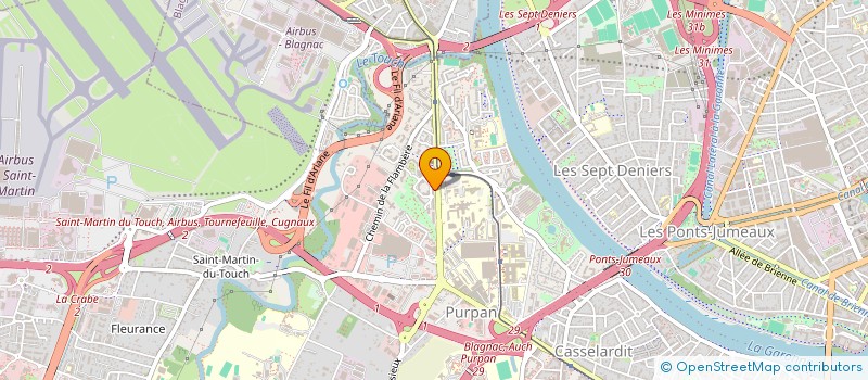 localisation de l'entreprise ACTION CHAUFF'CLIM à TOULOUSE