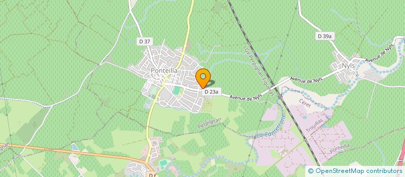 localisation de l'entreprise ACTION CHAUFFAGE ENERGIE  PONTEILLA