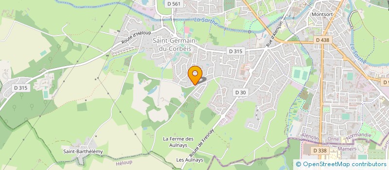 localisation de l'entreprise ACTION CHRETIENNE DE BIENFAISANCE à SAINT-GERMAIN-DU-CORBEIS