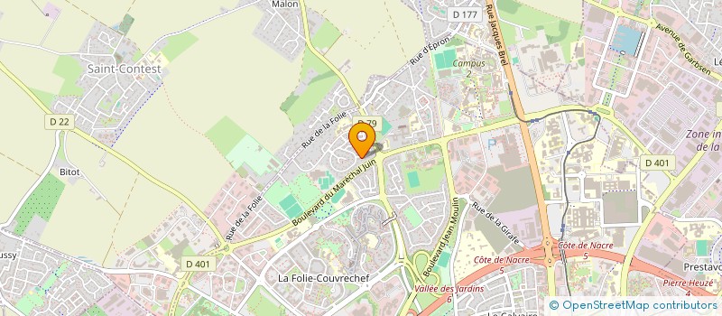 localisation de l'entreprise ACTION CHRETIENNE TEMOIN ENTRAIDE SECOUR à CAEN