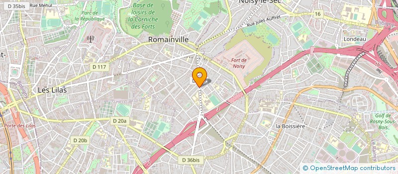 localisation de l'entreprise ACTION CITOYENNE (A C )  ROMAINVILLE