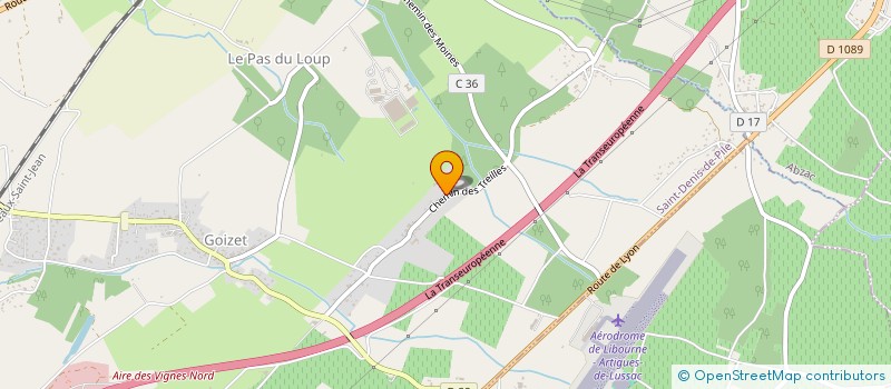 localisation de l'entreprise ACTION CLIMATIQUE 100% FROID  SAINT-DENIS-DE-PILE