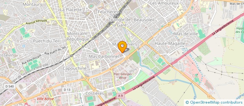 localisation de l'entreprise ACTION COM 30 à NIMES