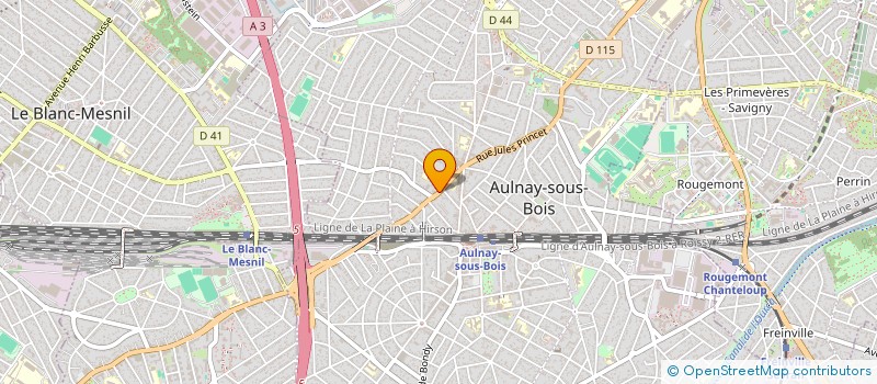 localisation de l'entreprise ACTION COM à AULNAY-SOUS-BOIS