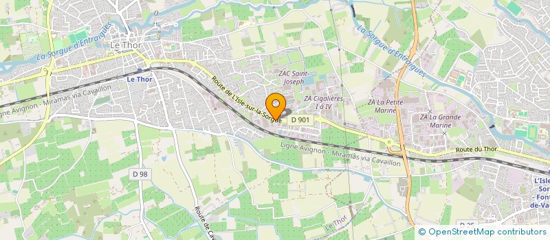 localisation de l'entreprise ACTION COMMERCIALE  LE THOR