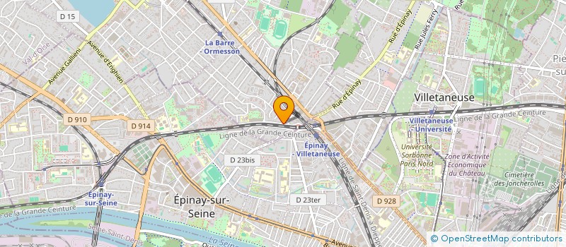 localisation de l'entreprise ACTION COMMUNICATION BUREAUTIQUE  DEUIL-LA-BARRE