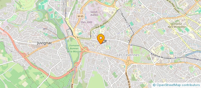localisation de l'entreprise ACTION-COMPOSITION à MONTPELLIER