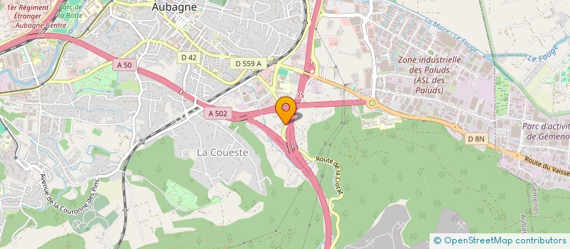 localisation de l'entreprise ACTION CONCEPTION ET DESIGN JEAN MARGOSSIAN à AUBAGNE