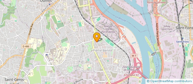 localisation de l'entreprise ACTION CONSEIL  OULLINS-PIERRE-BENITE