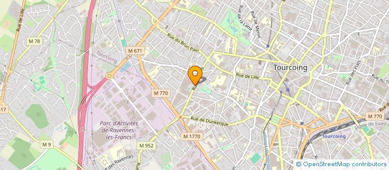 localisation de l'entreprise ACTION CONSEIL INFORMATIQUE ET RESEAUX à TOURCOING