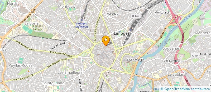 localisation de l'entreprise ACTION CONSEIL PATRIMOINE à LIMOGES