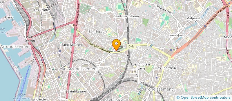 localisation de l'entreprise ACTION CONSTRUCTION à MARSEILLE