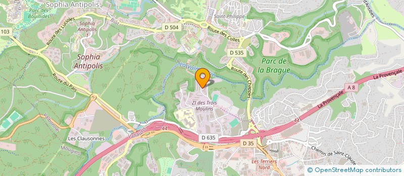 localisation de l'entreprise ACTION CONSTRUCTION  ANTIBES