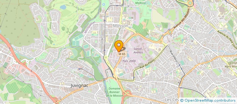 localisation de l'entreprise ACTION CONSTRUCTION ET TRANSPORT à MONTPELLIER