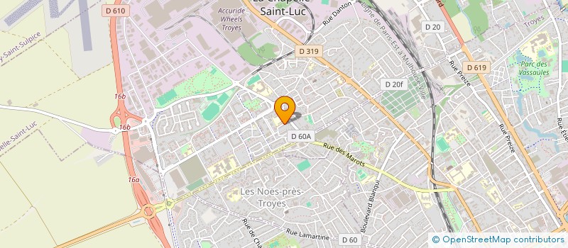 localisation de l'entreprise ACTION CONTRE LA FAIM ET L'ENVIRONNEMENT à LA CHAPELLE-SAINT-LUC