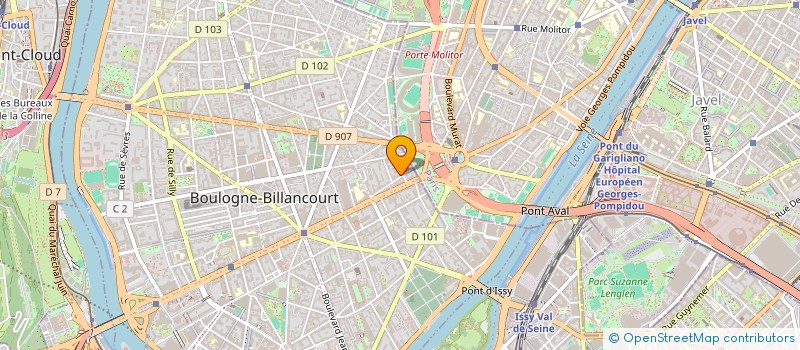 localisation de l'entreprise ACTION CONTRE LES VIOLENCES INFANTILES à BOULOGNE-BILLANCOURT