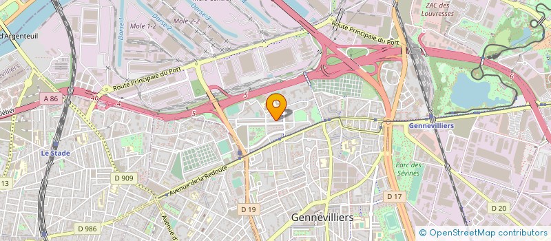 localisation de l'entreprise ACTION COORDINATION CULTURE ENVIRONNEMENT ECONOMIE SOCIALE ET SOLIDAIRE à GENNEVILLIERS