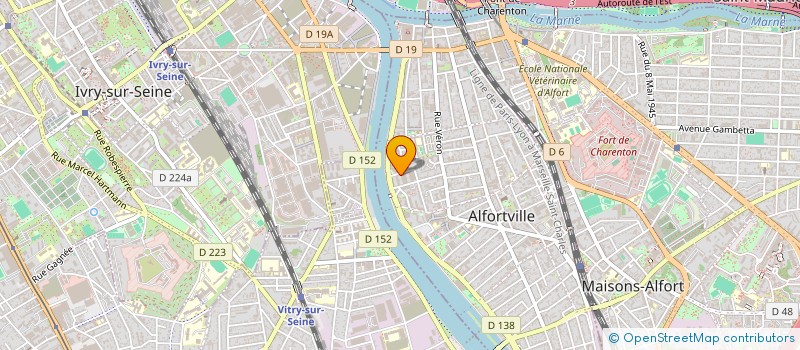 localisation de l'entreprise ACTION COPROPRIETE SERVICES à ALFORTVILLE