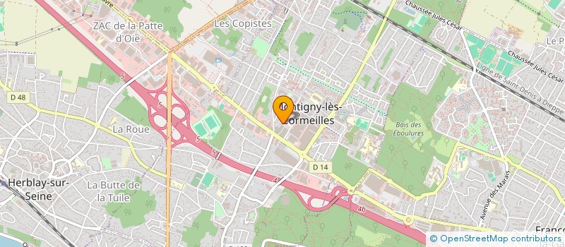 localisation de l'entreprise ACTION COURSE TRANSPORT ACT à MONTIGNY-LES-CORMEILLES
