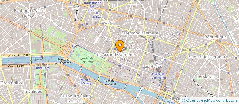 localisation de l'entreprise ACTION COURSES à PARIS