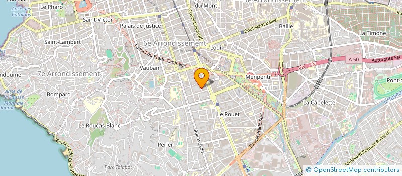 localisation de l'entreprise ACTION CREATIVE MEDITERRANEENNE à MARSEILLE