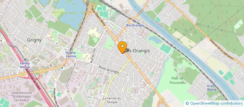 localisation de l'entreprise ACTION CULTURELLE D'AIDE ET DE SOLIDARITE à RIS-ORANGIS