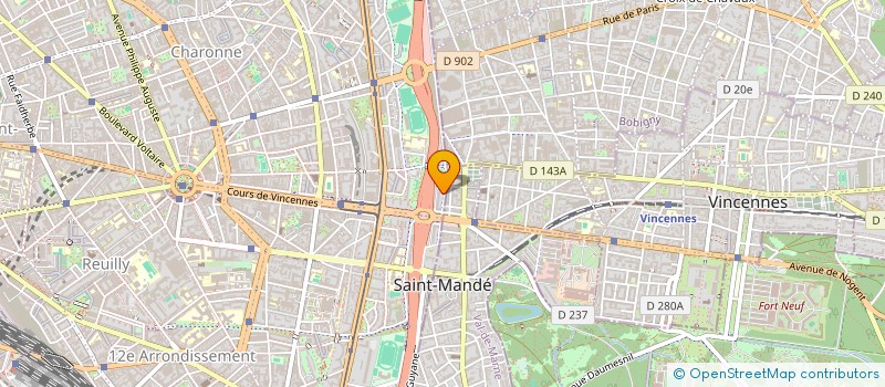 localisation de l'entreprise ACTION D'AIDE AUX ENFANTS EN DIFFICULTES  PARIS 20