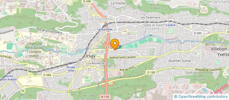 localisation de l'entreprise ACTION DE DEVELOPPEMENT ECO INDUST SCIEN à ORSAY