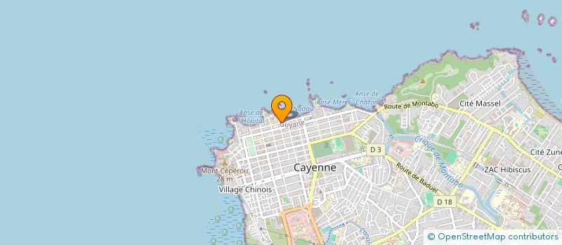 localisation de l'entreprise ACTION DE DEVELOPPEMENT GUYANE  CAYENNE