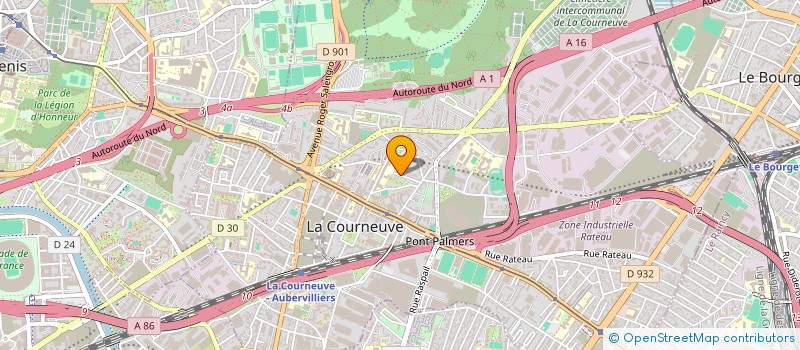 localisation de l'entreprise ACTION DE SOLIDARITE ET D'ENTRAIDE INTERNATIONALE à LA COURNEUVE