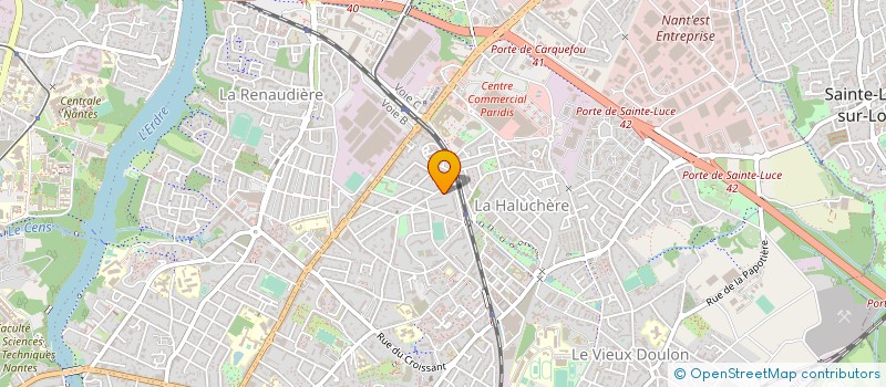 localisation de l'entreprise ACTION DE SOUTIEN NANTES EST 44 à NANTES