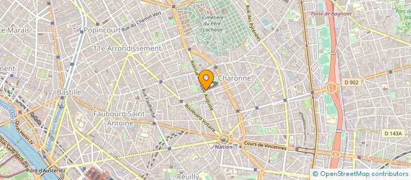 localisation de l'entreprise ACTION DEMENAGEMENTS à PARIS